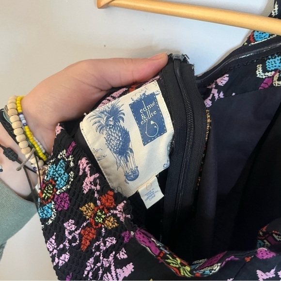 Anthropologie Edmé & Esyllte Primula Vintage Silhouette Halter Dress Size 0 - Picture 12 of 16